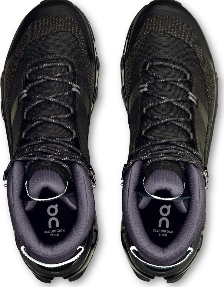 Hiking Shoes & Boots|Mid Height Boots-On Mens Cloudrock Trek Waterproof Shoes - Black-Black