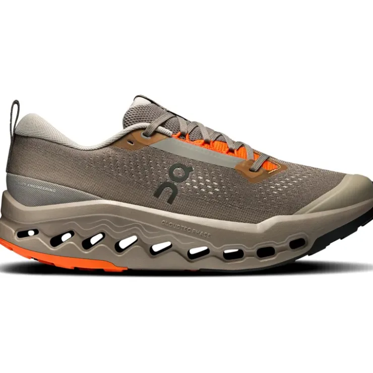 Running Shoes-On Mens Cloudsurfer Trail 2 Running Shoes - Eclipse-Cinder