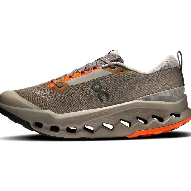 Running Shoes-On Mens Cloudsurfer Trail 2 Running Shoes - Eclipse-Cinder