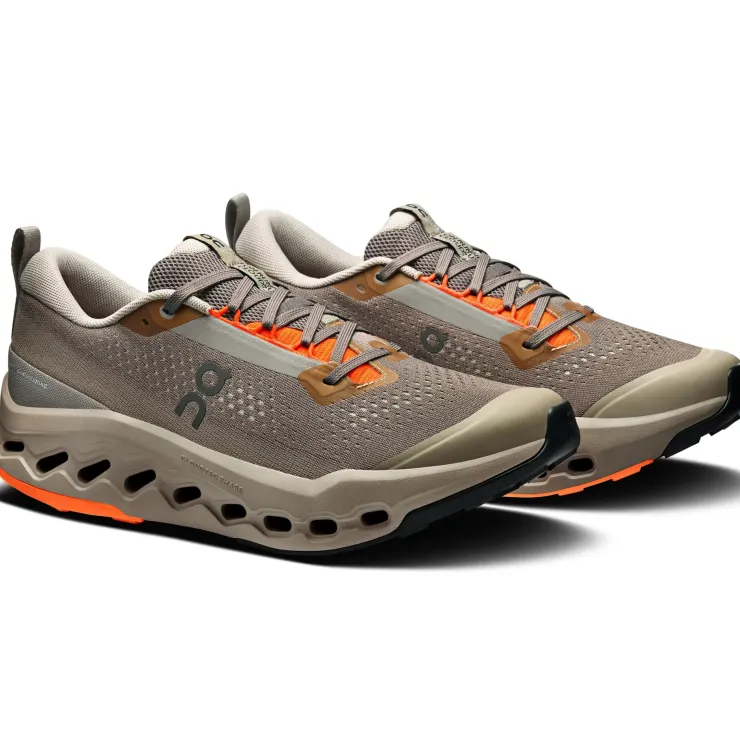 Running Shoes-On Mens Cloudsurfer Trail 2 Running Shoes - Eclipse-Cinder