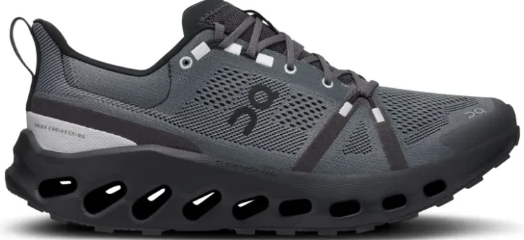 Hiking Shoes & Boots|Running Shoes-On Mens Cloudsurfer Trail Running Shoe - Eclipse-Black