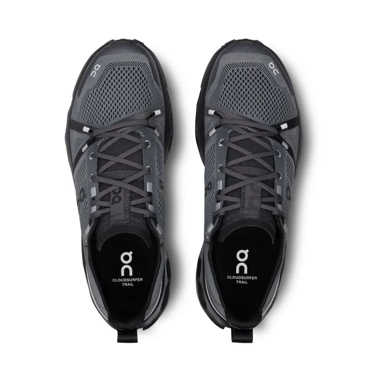 Hiking Shoes & Boots|Running Shoes-On Mens Cloudsurfer Trail Running Shoe - Eclipse-Black