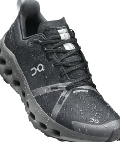 Hiking Shoes & Boots|Running Shoes-On Mens Cloudsurfer Trail Waterproof Shoes - Black-Eclipse