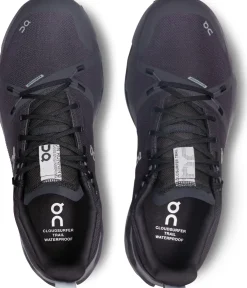Hiking Shoes & Boots|Running Shoes-On Mens Cloudsurfer Trail Waterproof Shoes - Black-Eclipse