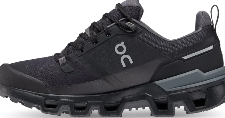 Walking Shoes-On Womens Cloudwander Waterproof Hiking Shoes - Black-Eclipse