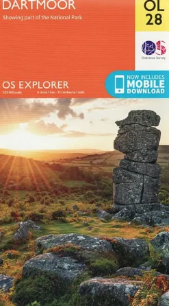 Maps And Books-Ordnance Survey OS Explorer Map OL28 - Dartmoor