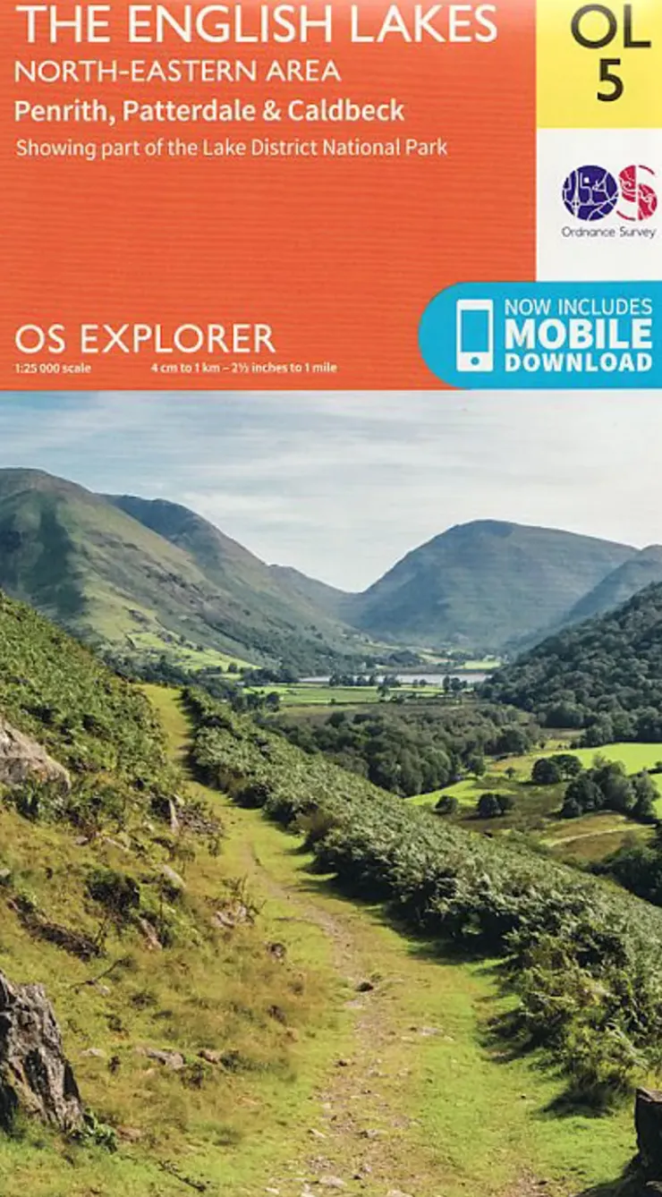Maps And Books-Ordnance Survey OS Explorer Map OL5 - The English Lakes - North Eastern Area