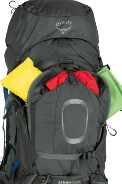 Backpacking Packs-Osprey Aether Plus 70 Rucksack - Eclipse Grey