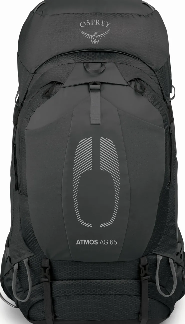 Backpacking Packs-Osprey Atmos AG 65 Rucksack - Black