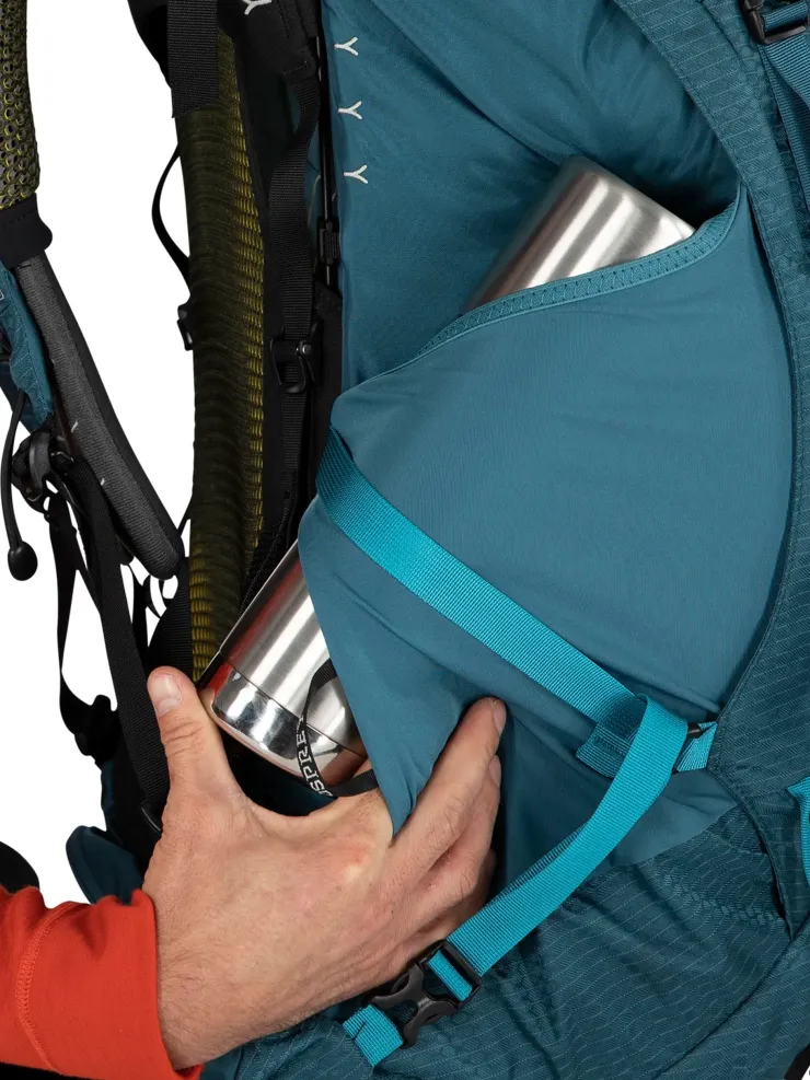 Backpacking Packs-Osprey Atmos AG 65 Rucksack - Black