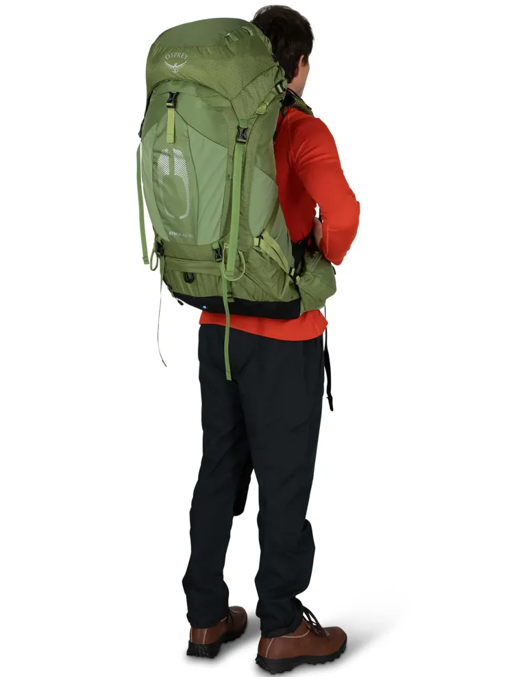 Backpacking Packs-Osprey Atmos AG 50 Rucksack - Venturi Blue