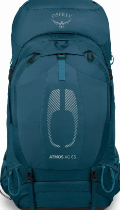 Backpacking Packs-Osprey Atmos AG 65 Rucksack - Venturi Blue