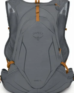 Fast & Light Rucksacks And Vests-Osprey Duro 15 with Flasks - Phantom Grey-Toffee Orange