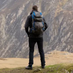 Backpacking Packs-Osprey Exos Pro 55 Rucksack - Dale Grey-Agam Blue