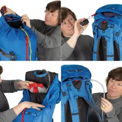 Climbing Packs And Rope Bags|Climbing Packs-Osprey Mutant 52 Climbing Pack - Blue Flame