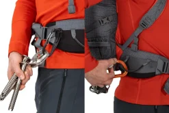 Climbing Packs And Rope Bags|Climbing Packs-Osprey Mutant 52 Climbing Pack - Tungsten Grey