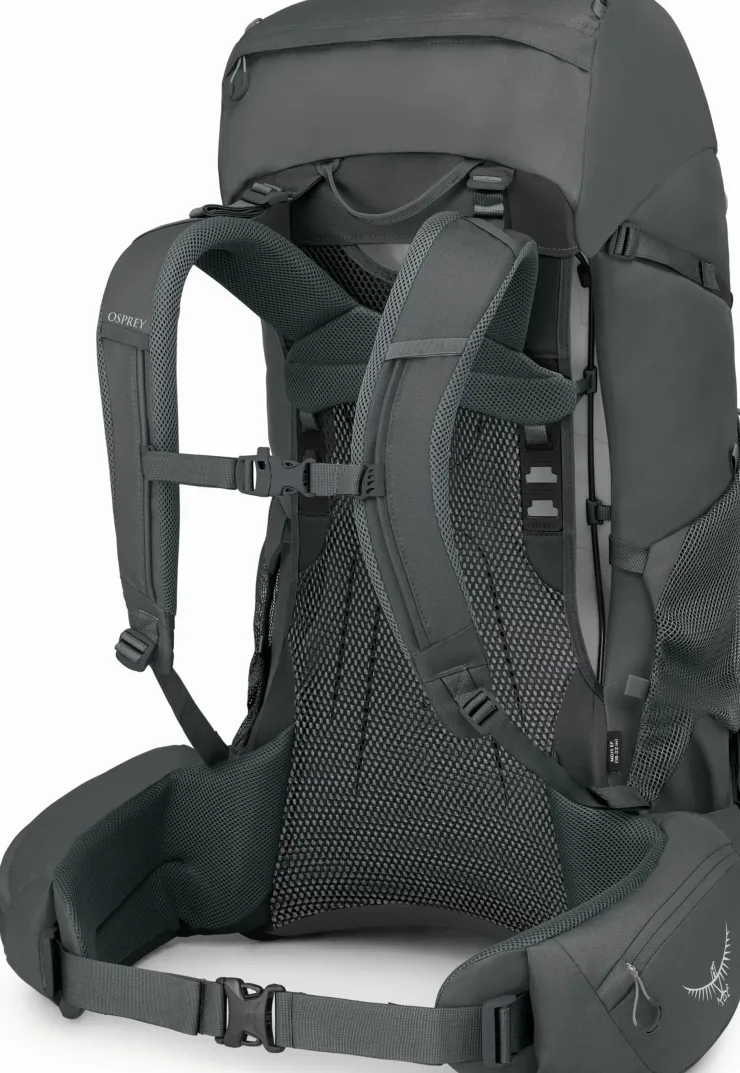 Backpacking Packs-Osprey Rook 65 Rucksack - Dark Charcoal-Silver Lining