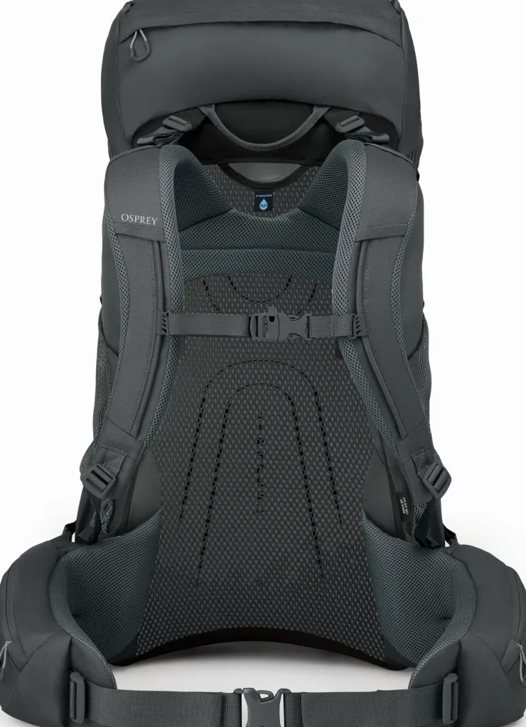 Backpacking Packs-Osprey Rook 65 Rucksack - Dark Charcoal-Silver Lining