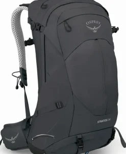 Day Packs-Osprey Stratos 34 Rucksack - Tunnel Vision Grey