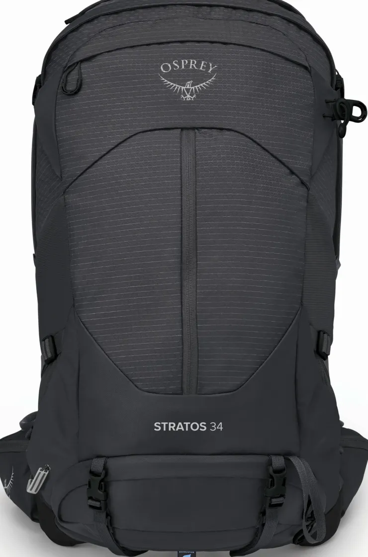 Day Packs-Osprey Stratos 34 Rucksack - Tunnel Vision Grey