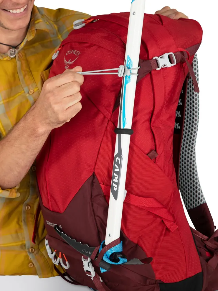 Day Packs-Osprey Stratos 34 Rucksack - Tunnel Vision Grey