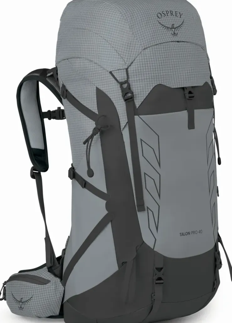 Day Packs-Osprey Talon Pro 40 Rucksack - Silver Lining
