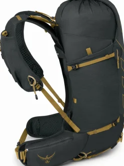 Fast & Light Rucksacks And Vests-Osprey Talon Velocity 30 Rucksack - Dark Charcoal-Tumbleweed Yellow