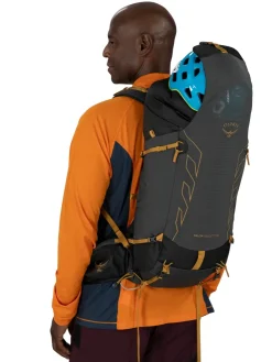 Fast & Light Rucksacks And Vests-Osprey Talon Velocity 30 Rucksack - Dark Charcoal-Tumbleweed Yellow