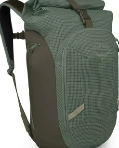 Day Packs-Osprey Transporter Roll Top Rucksack - Pine Leaf