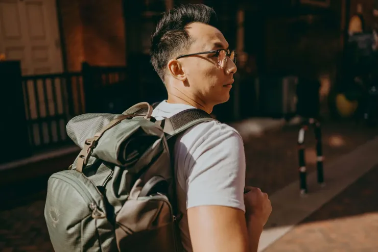 Day Packs-Osprey Transporter Roll Top Rucksack - Raven Black