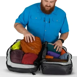 Duffels & Kitbags-Osprey Transporter Squffel 44 Duffel - Raven Black
