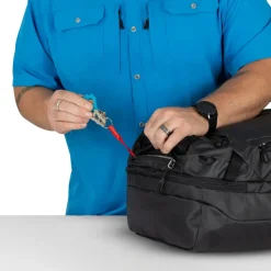 Duffels & Kitbags-Osprey Transporter Squffel 44 Duffel - Raven Black