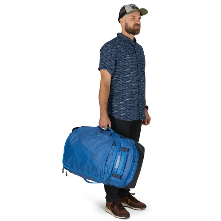 Duffels & Kitbags-Osprey Transporter Squffel 70 Duffel - Raven Black