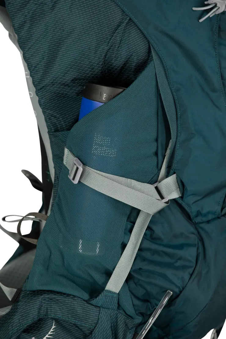 Backpacking Packs-Osprey Womens Ariel Plus 70 Rucksack - Night Jungle Blue