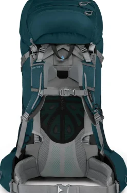 Backpacking Packs-Osprey Womens Ariel Plus 70 Rucksack - Night Jungle Blue