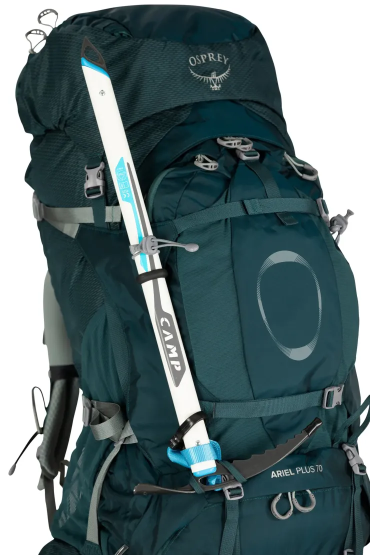 Backpacking Packs-Osprey Womens Ariel Plus 70 Rucksack - Night Jungle Blue
