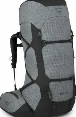 Backpacking Packs-Osprey Womens Ariel Pro 75 Rucksack - Silver Lining