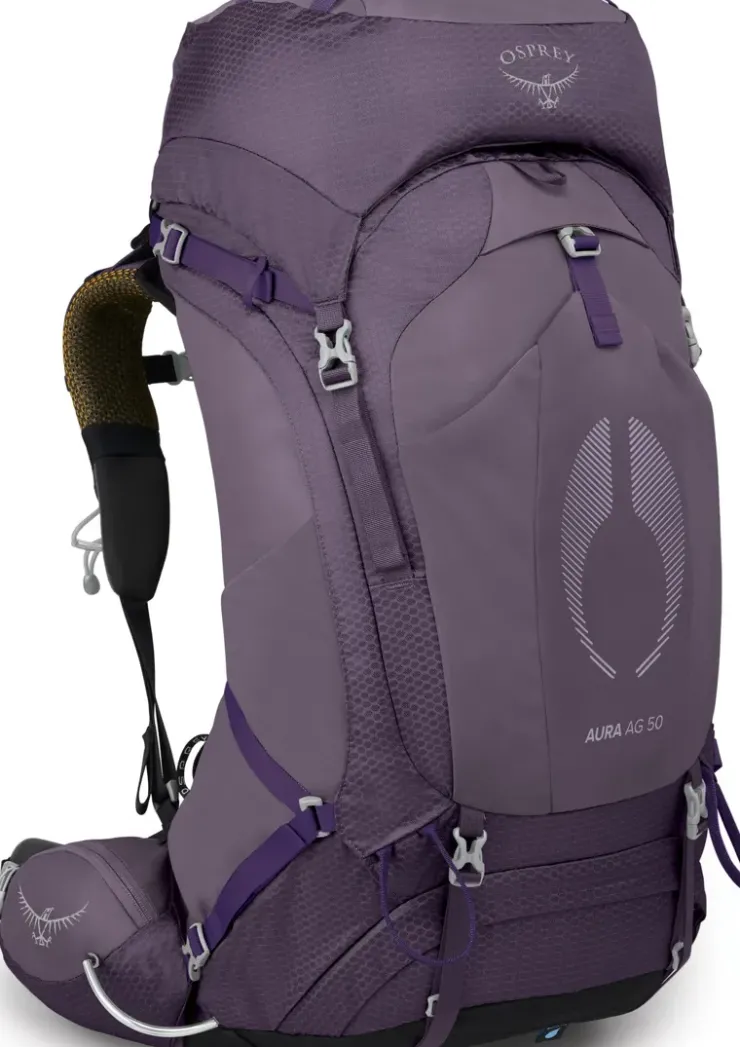 Backpacking Packs-Osprey Womens Aura AG 50 Rucksack - Enchantment Purple