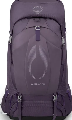 Backpacking Packs-Osprey Womens Aura AG 50 Rucksack - Enchantment Purple