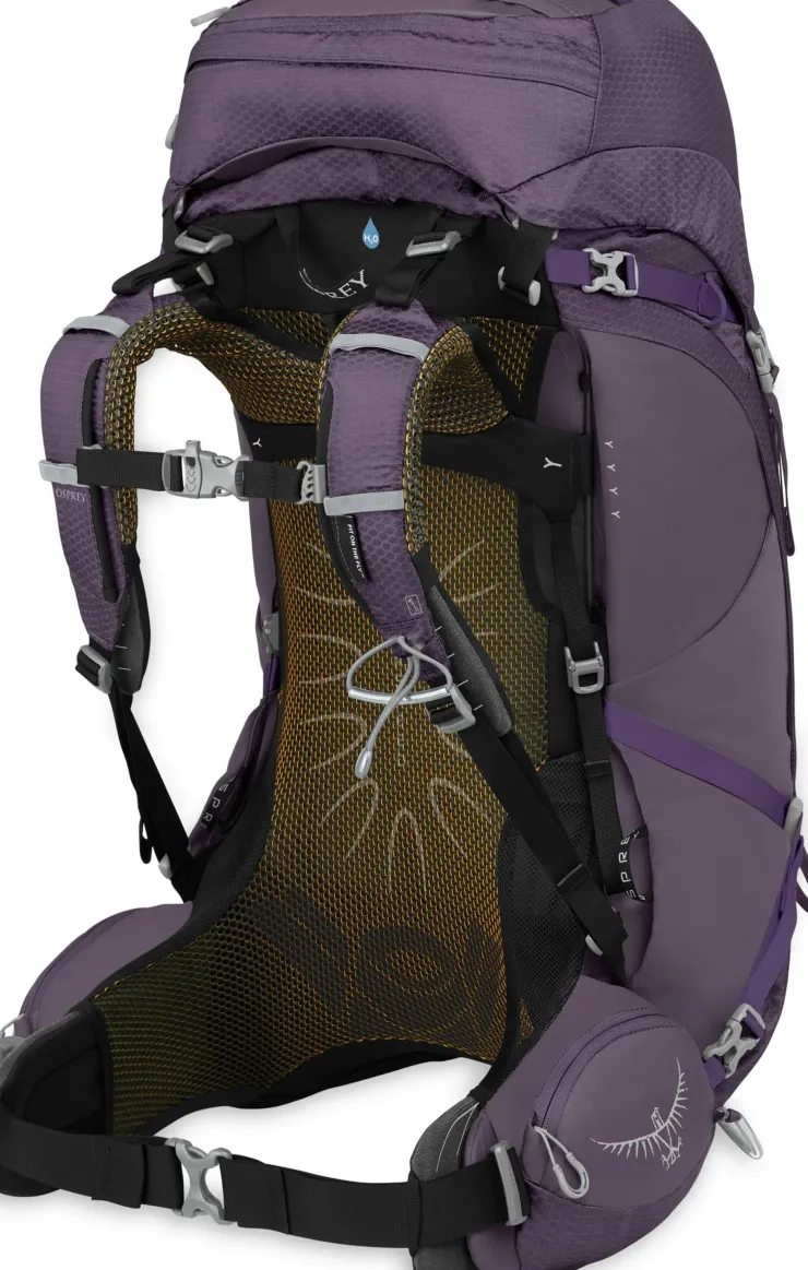 Backpacking Packs-Osprey Womens Aura AG 50 Rucksack - Enchantment Purple