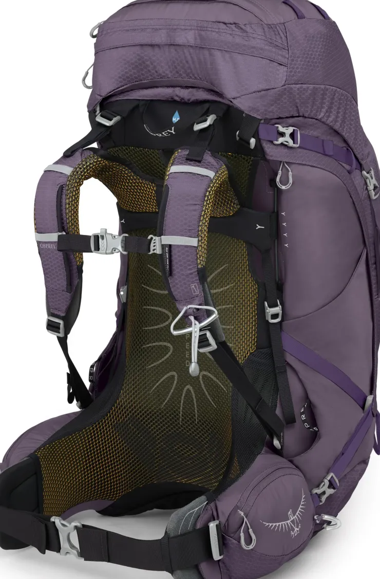 Backpacking Packs-Osprey Womens Aura AG 65 Rucksack - Enchantment Purple