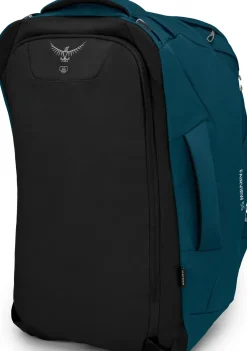 Luggage & Carry-On-Osprey Womens Fairview 55 Travel Pack - Night Jungle Blue