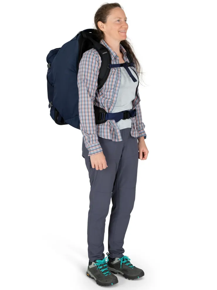 Luggage & Carry-On-Osprey Womens Fairview 55 Travel Pack - Zircon Red