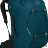 Luggage & Carry-On-Osprey Womens Fairview 40 Travel Pack - Night Jungle Blue