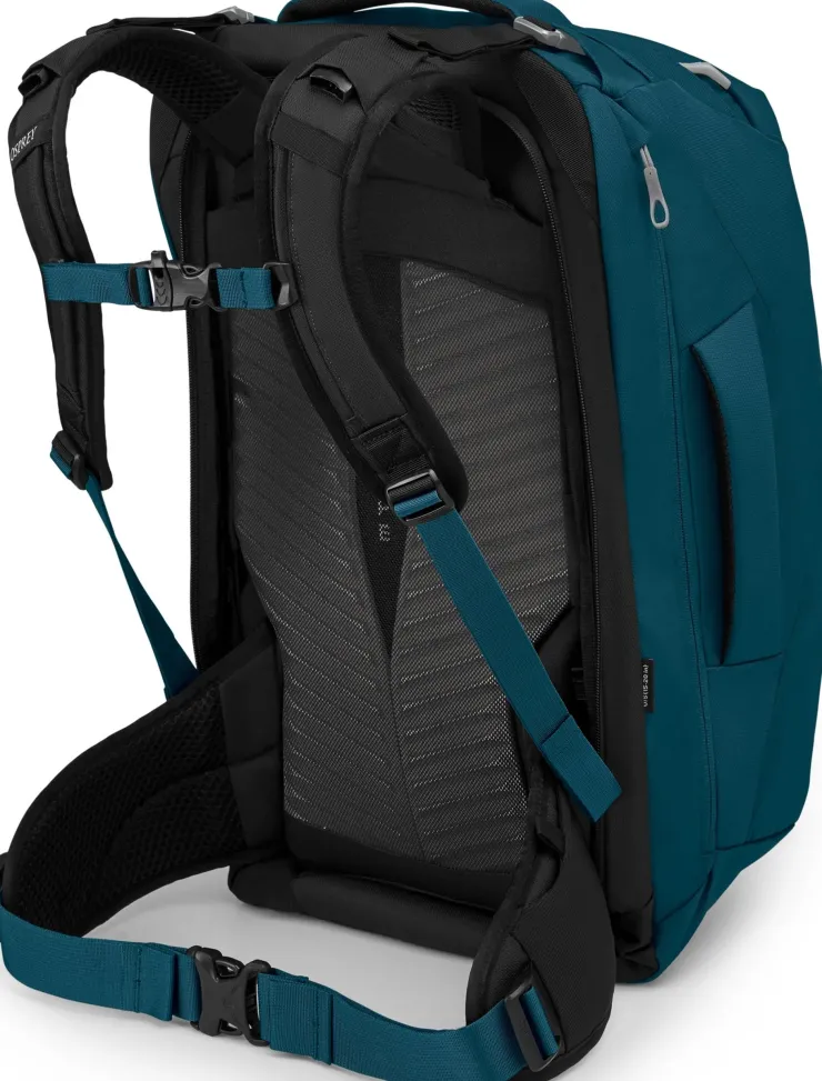 Luggage & Carry-On-Osprey Womens Fairview 40 Travel Pack - Night Jungle Blue
