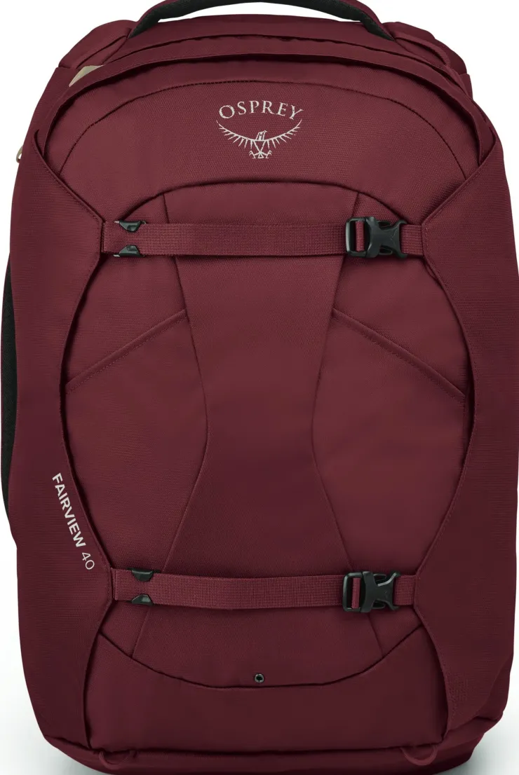 Luggage & Carry-On-Osprey Womens Fairview 40 Travel Pack - Zircon Red