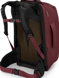 Luggage & Carry-On-Osprey Womens Fairview 40 Travel Pack - Zircon Red