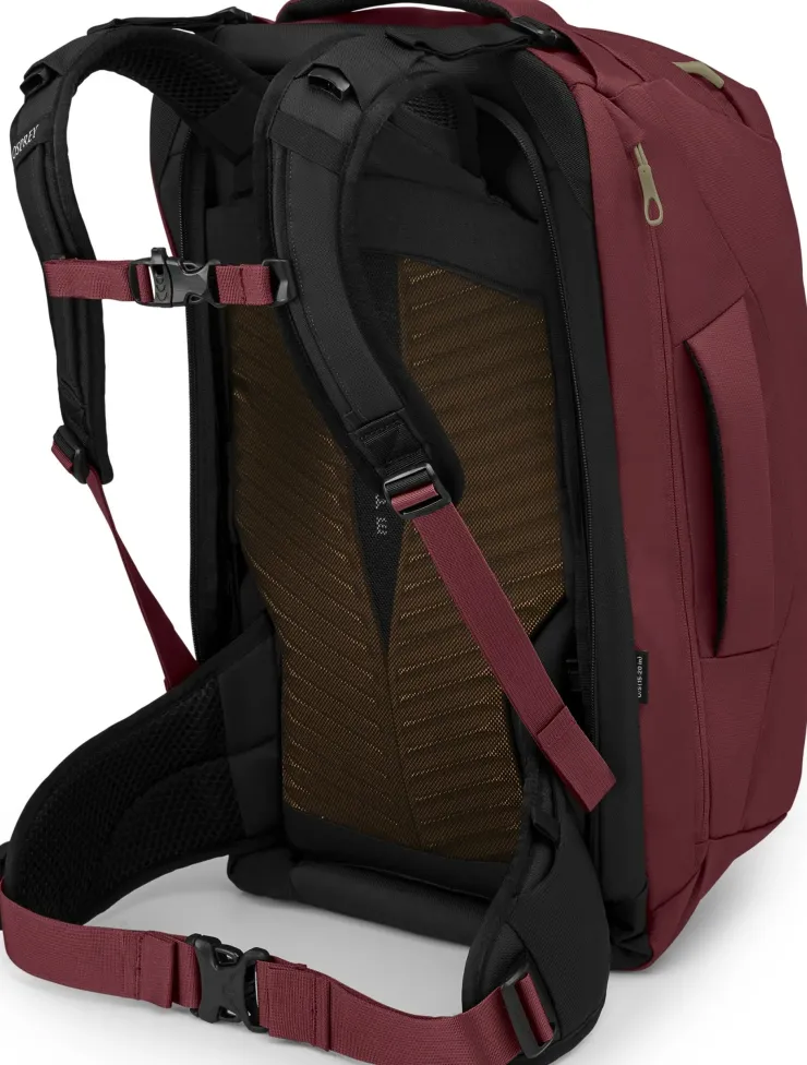 Luggage & Carry-On-Osprey Womens Fairview 40 Travel Pack - Zircon Red