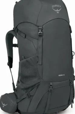 Backpacking Packs-Osprey Womens Renn 65 Rucksack - Dark Charcoal-Gray Wolf