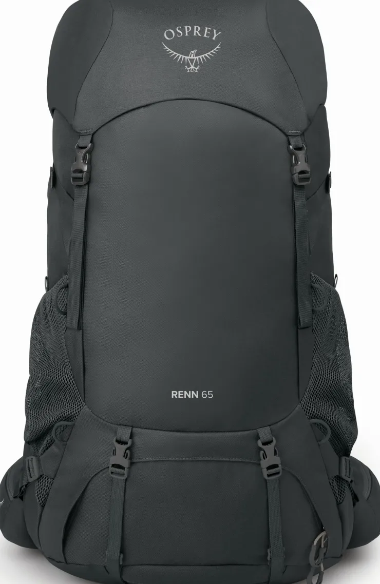 Backpacking Packs-Osprey Womens Renn 65 Rucksack - Dark Charcoal-Gray Wolf